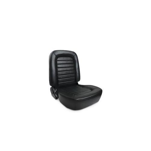 Procar Seat, Classic Lowback, Driver Side, Leather, Black, Lever Recline, Each