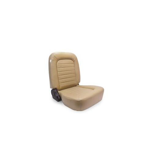 Procar Seat, Classic Lowback Series 1500, Driver Side, Vinyl, Beige, Lever Recline, Each