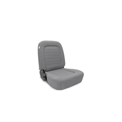 Procar Seat, Classic Lowback Series 1500, Driver Side, Velour, Gray, Lever Recline, Each