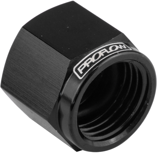 Proflow Fitting Aluminium AN Flare Cap -03AN, Black