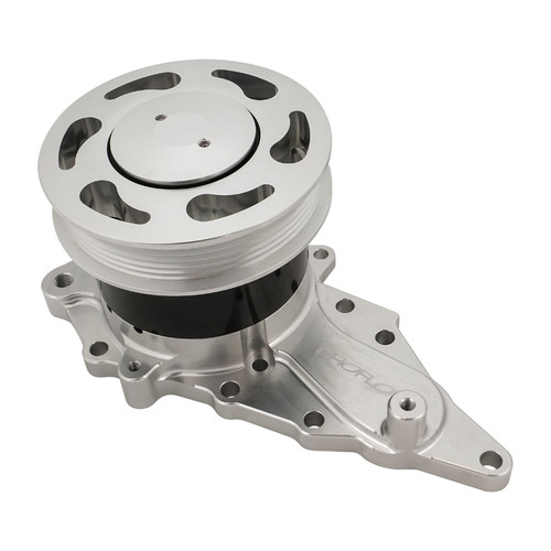 Proflow Water Pump Electric Billet Aluminium, Polished, suits Toyota Supra 2JZ, 132 LPM (35 GPM) at 12 Volts, Each