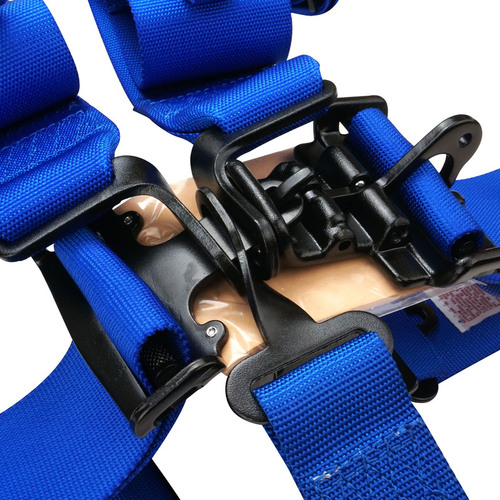 Proforce Safety (SFI Date Ending june 2024) Racing Harness, SFI 16.1, 5 Point Latch, Individual-Type, Bolt-In, Floor or Roll Bar Mount, Blue,