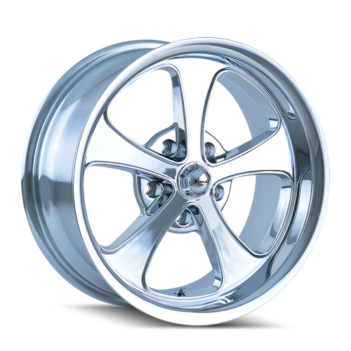 Ridler 645 Wheel, Chrome, Chrome, 20X8.5, 5-120.65 Bolt Circle, 4.75 Backspace, 83.82 Bore, Each