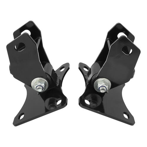 RTS Power Mount, Engine Mount, Engine Swap, GM LS, into Commodore VB-VS, Black/black Polyurethane , Set