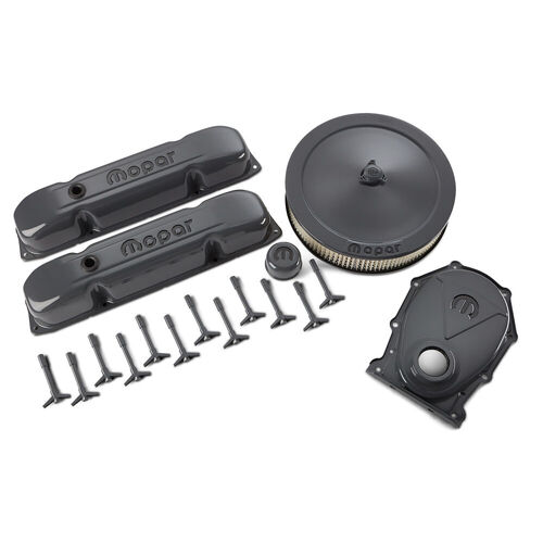 Proform , MOPAR ® Big Block Engine Dress-Up Kit, Shark Gray with Signature Black MOPAR Emblems