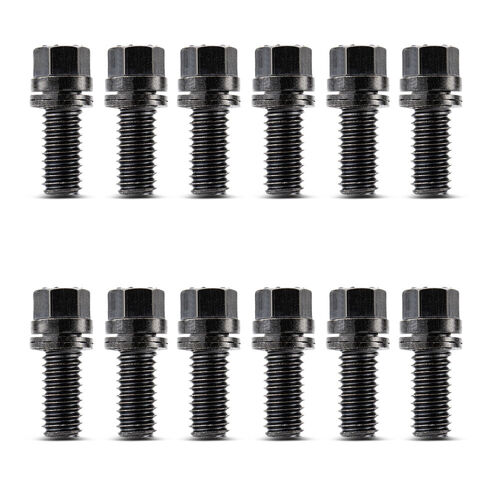 Proform , Wedge-Locking Header Bolts, Black Oxide Finish; 3/8"-16 Thread Diameter, 3/4" Long