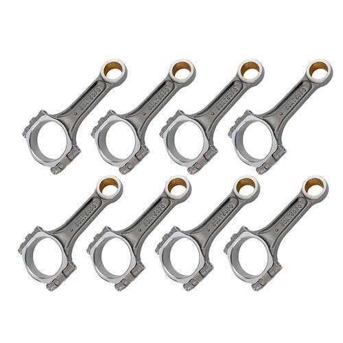 SCAT Connecting Rod, SB Ford 289-302W, 5.090 in. Rod Length, Pro Stock Forged 4340 Steel, I-Beam, 3/8 in. Bolt Size, Set