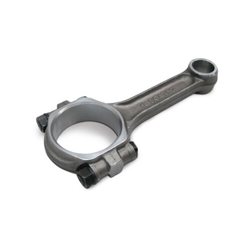 SCAT Connecting Rod, Pro Stock Forged 4340 Steel, I-Beam, 6.135 in. Rod Length, 3/8 in. Bolt Size, For Chevrolet, Wave-Loc, 6-Point, Factory Replaceme