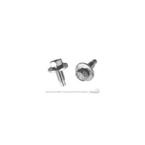 Scott Drake Classic Body Fastener, Captured Washer Body Bolt, Hex, 5/16-18 in. Thread, Steel, Zinc Plated, 0.875 in. Length, Each