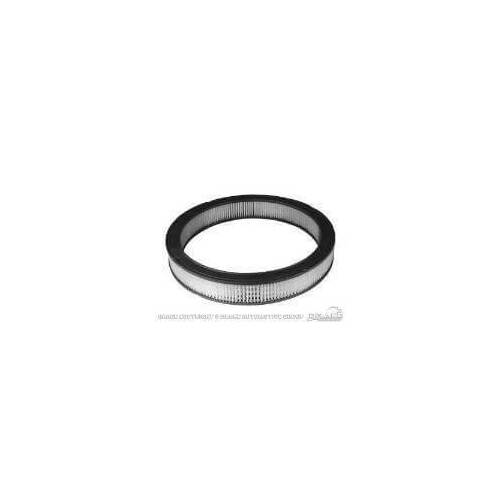 Scott Drake Classic Air Filter Element, Replacement, Round, Paper, White, 2 in. Height, 14 in. Diameter, For Ford, V8, Each