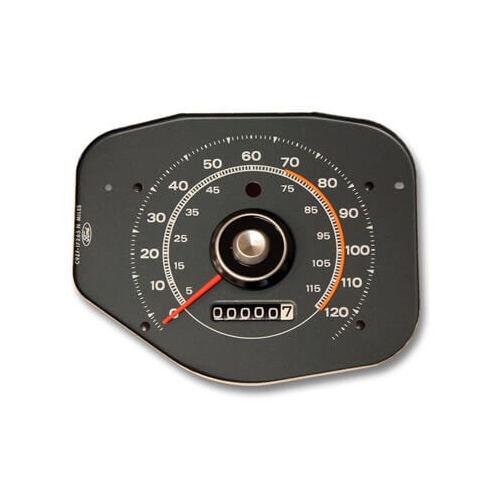 Scott Drake Classic Gauge, Speedometer, Gray Face, Orange Pointer, For Ford, Each