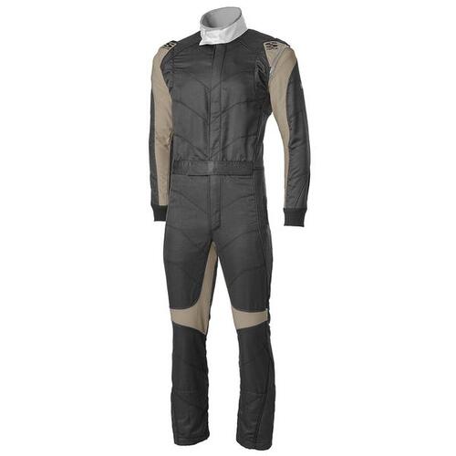 Simpson Racing Six 0 Racing Suit X-Large Black/Grey