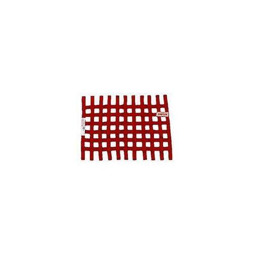 Simpson Racing Standard Stock Car Window Nets, Red, Nylon, Ribbon, Rectangle, 24 in. x 18 in., Each