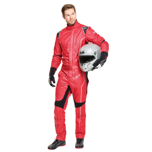 Simpson Racing DNA Driving Suit, STD 3 Layer Suit, Small, Red