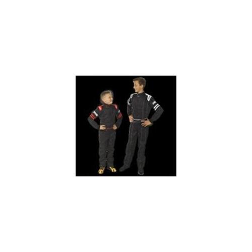 Simpson Legend II Series Youth Driving Suit, One Layer, One-Piece, Youth X-Small, Black/Red