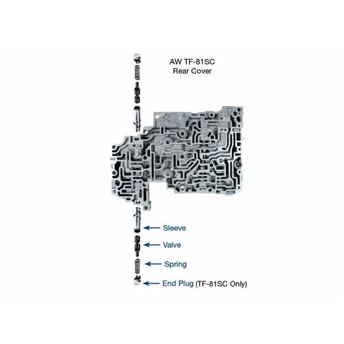 Sonnax Oversized Solenoid Modulator Valve Kit, Aisin Aw, Aw Tf-80Sc, Tf-81Sc, Each