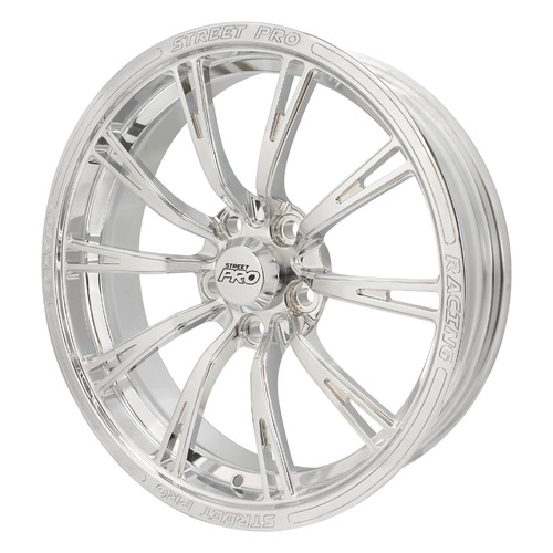 Street Pro 009 Series Forged Wheel, Front 17x4.5'' / 2.25'' Backspace (-13) / 5x120mm Bolt Circle Holden, Polished