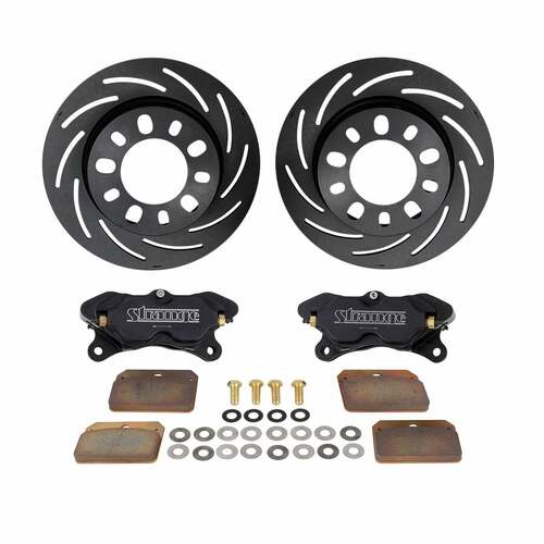 Strange ,Steel brake kit for 2 piece axles /hard pads /no caliper mounts