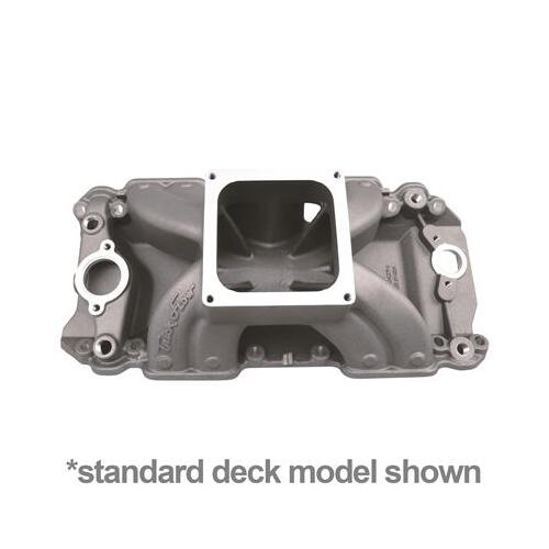 Trick Flow Intake Manifold, R-Series, Tall Deck, Aluminum, Single Plane, Rectangular Port, Dominator, Big For Chevrolet, Each