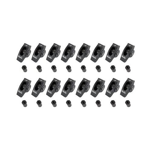 Trick Flow Rocker Arms, 1.7 Ratio, 7/16 in. Stud, Full Roller Design, Aluminum, Big For Chevrolet, Set of 16