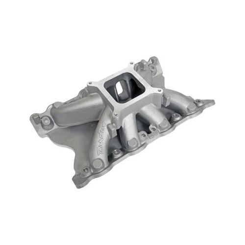 Trick Flow Intake Manifold, Track Heat®, Cleveland Block, Aluminum, Single Plane, Square Bore, For Ford 351C 2V, 4V, Each