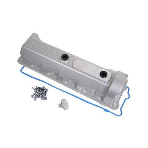 Trick Flow Valve Cover, Stock Height, Windsor Engines, 13-/14-Bolt, Right Side, Aluminum, Silver, For Ford 4.6L/5.4L 2V, Each