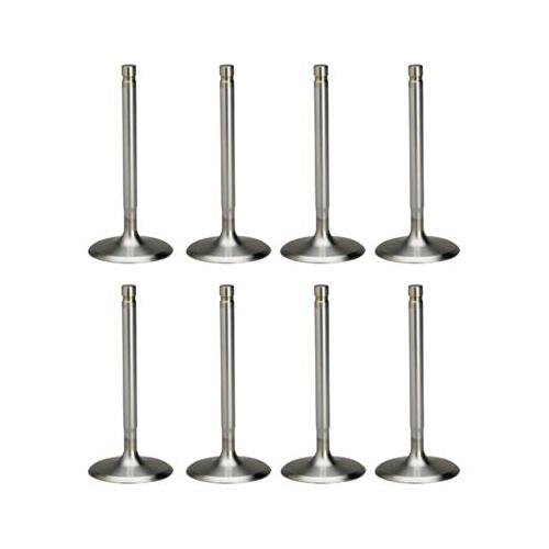 Trick Flow Valves, Exhaust, Stainless Steel, 1.760 in. Diameter, .341 in. Stem, 5.060 in. Length, Big For Ford, Set of 8