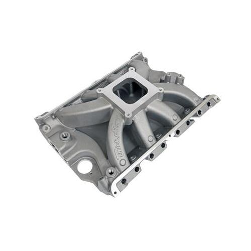 Trick Flow Intake Manifold, Track Heat®, Aluminum, Single Plane, High Rise, Square Bore, For Ford 390, 406, 427, 428, Each