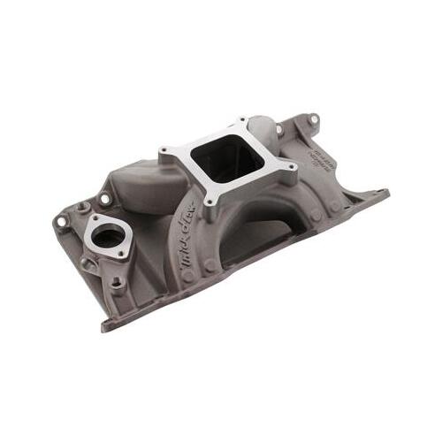 Trick Flow Intake Manifold, Track Heat®, Aluminum, Single Plane, Square Bore, Mopar, For Chrysler 273, 318, 340, 360, Each