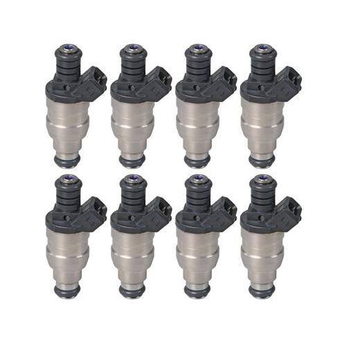 Trick Flow Fuel Injectors, TFX™, 24 Lbs./Hr., Bosch-Style, 14.4 Ohms Impedance, Jetronic Plug, 12V, Universal, Set of 8