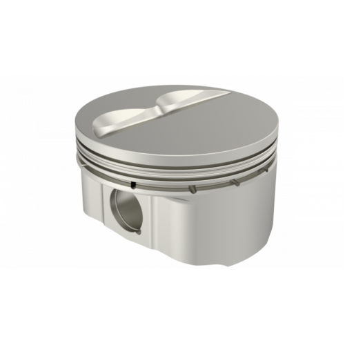 ICON Piston, 4 in. Bore, 1.5mm, 1.5mm, 3.0mm in. Ring Grooves, For Chevrolet 350 Rod 5.700 Flat Top 5cc, .005 Oversized, w/ Rings, Each