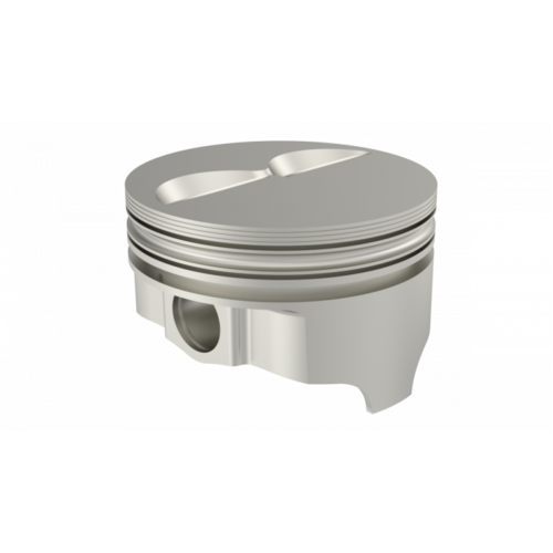 ICON Piston, 4.125 in. Bore, For Chevrolet 377 Rod 5.700 Flat Top +4.8cc 2V, .030 Oversized, w/ Rings, Each