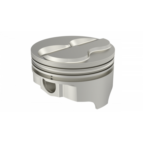 ICON Piston, 4 in. Bore, 1/16, 1/16, 3/16 in. Ring Grooves, For Chevrolet 327 Rod 6.000 Solid Dome -6.3cc 2V, .040 Oversized, w/ Rings, Each