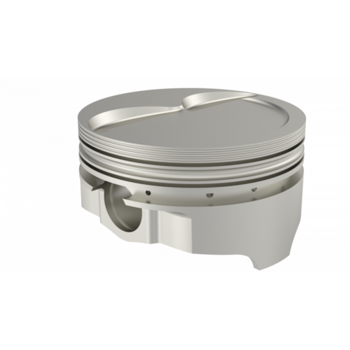 ICON Piston, 4.125 in. Bore, 1/16, 1/16, 3/16 in. Ring Grooves, For Pontiac 468 Rod 6.800 Dish +10.6cc 2V, .030 Oversized, w/ Rings, Each