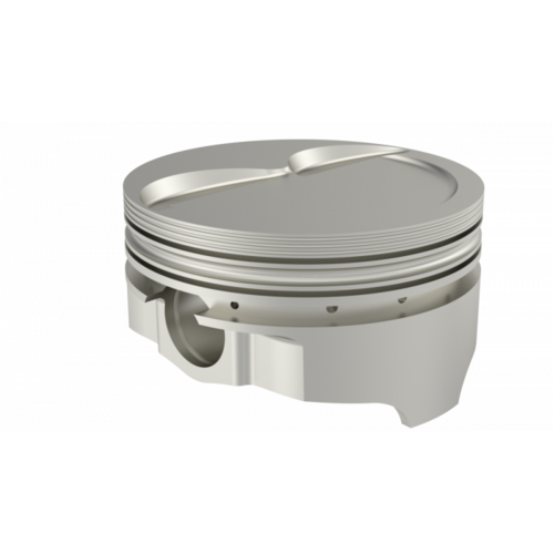 ICON Piston, 4.125 in. Bore, 1/16, 1/16, 3/16 in. Ring Grooves, For Pontiac 468 Rod 6.800 Dish +10.6cc 2V, .060 Oversized, w/ Rings, Each