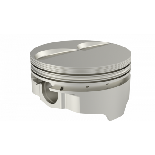 ICON Piston, 4.125 in. Bore, 1/16, 1/16, 3/16 in. Ring Grooves, For Pontiac 495 Rod 6.700 FLAT TOP 2V, .030 Oversized, w/ Rings, Each