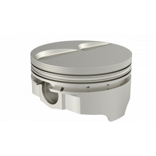 ICON Piston, 4.125 in. Bore, 1/16, 1/16, 3/16 in. Ring Grooves, For Pontiac 495 Rod 6.700 FLAT TOP 2V, .065 Oversized, w/ Rings, Each