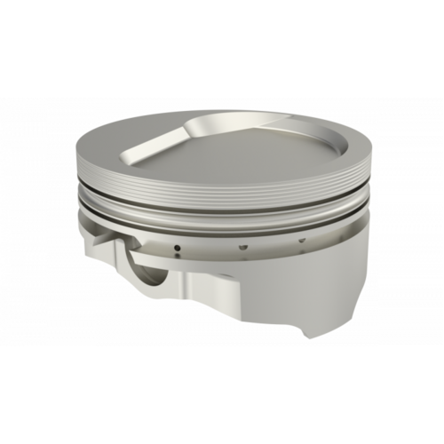 ICON Piston, 4.5 in. Bore, For Chevrolet 572 Rod 6.535 Dish +28cc 1V, .030 Oversized, w/ Rings, Each