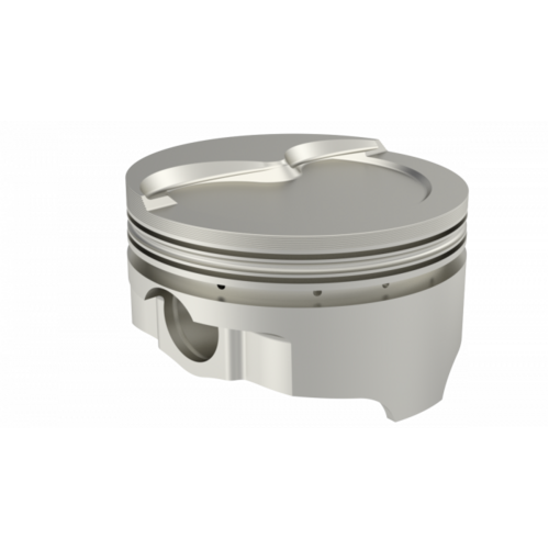 ICON Piston, 4.125 in. Bore, 1/16, 1/16, 3/16 in. Ring Grooves, For ontiac 468, Rod 6.635, Step Dish 30cc, .STD Oversized, w/ Rings, Each