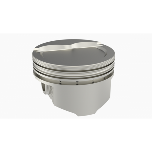 KB Piston, 4.165 in. Bore, 5/64, 5/64, 3/16 in. Ring Grooves, For AMC 390 Rod 5.858 Step Dish +28cc 2V, .040 Oversized, w/ Rings, Each