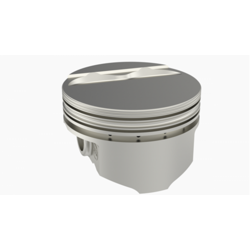 KB Piston, 4.165 in. Bore, 5/64, 5/64, 3/16 in. Ring Grooves, For AMC 401 Rod 5.858 Step Head +17.3cc 2V, .040 Oversized, w/ Rings, Each