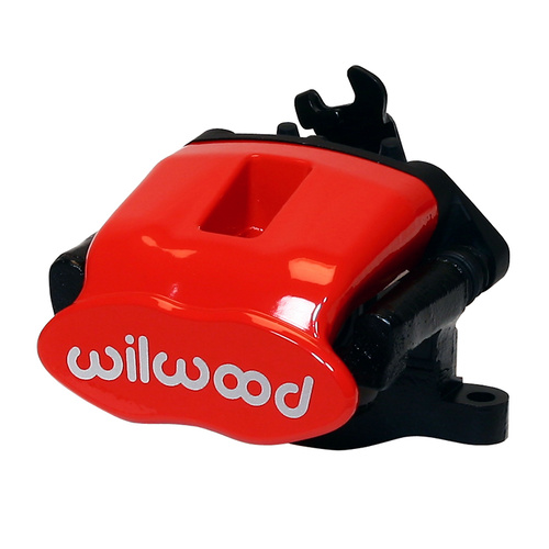 Wilwood Caliper, CPB, Radial, 0.81 in. Rotor Width, 13.00 in. Rotor Dia., 1.62 in. Bore, RH, Alum/Steel, Red, Each