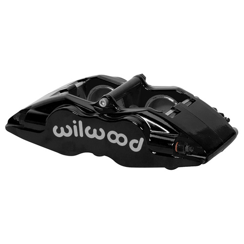 Wilwood Caliper, FSLI4, Lug, 1.25 in. Rotor Width, 13.06 in. Rotor Dia, 1.62/1.62 in. Bore, Universal, Alum, Black, Each