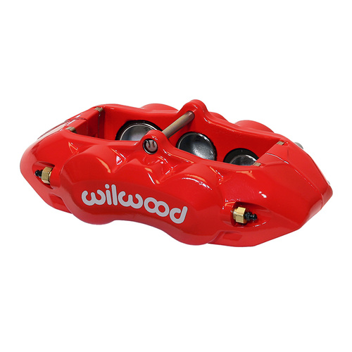 Wilwood Caliper, D8-6, Lug, 1.25 in. Rotor Width, 11.75 in. Rotor Dia., 1.88/1.38/1.25 in. Bore, LH, Alum, Red, Each