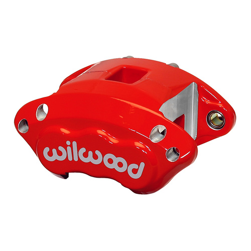 Wilwood Caliper, GMD154, Floating, 0.81 in. Rotor Width, 12.19 in. Rotor Dia., 1.62/1.62 in. Bore, Universal, Alum, Red, Each