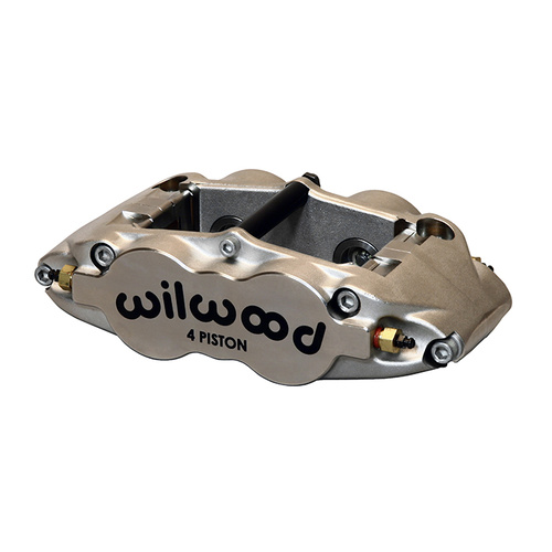 Wilwood Caliper, FNSL4R, Radial, 1.10 in. Rotor Width, 14.00 in. Rotor Dia., 1.25/1.25 in. Bore, Universal, Alum, Nickel, Each