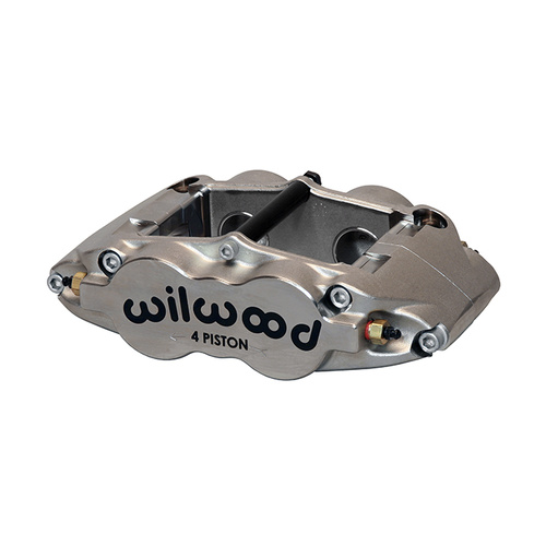 Wilwood Caliper, FSL4R, Radial, 0.81 in. Rotor Width, 14.00 in. Rotor Dia., 1.25/1.25 in. Bore, Universal, Alum, Nickel, Each