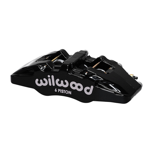 Wilwood Caliper, DP6, Lug, 0.81 in. Rotor Width, 13.00 in. Rotor Dia., 1.62/1.38/1.38 in. Bore, LH, Alum, Black, Each