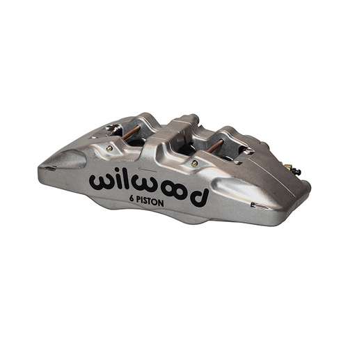 Wilwood Caliper, DP6, Lug, 0.81 in. Rotor Width, 13.00 in. Rotor Dia., 1.62/1.12/1.12 in. Bore, RH, Alum, Nickel, Each