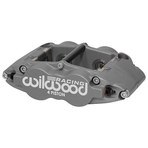 Wilwood Caliper, FSL4R ST, Radial, 1.25 in. Rotor Width, 14.00 in. Rotor Dia., 1.25/1.25 in. Bore, Universal, Alum, Ano, Each